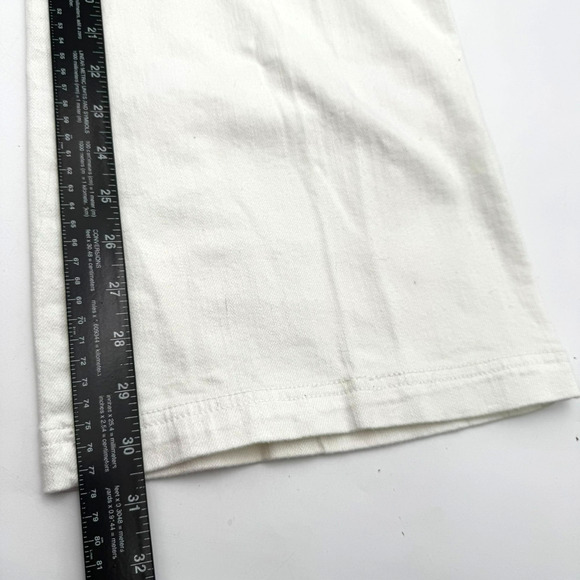 TALBOTS NWT Women's 16 Ivory Cream Curvy Stretch High Rise Flare Trouser Jeans - Picture 8 of 9